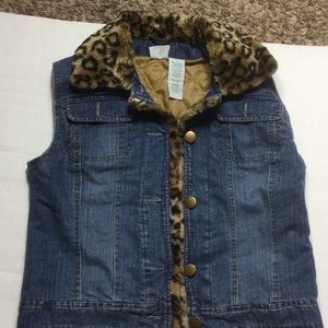 Vintage denim vest, Sz small